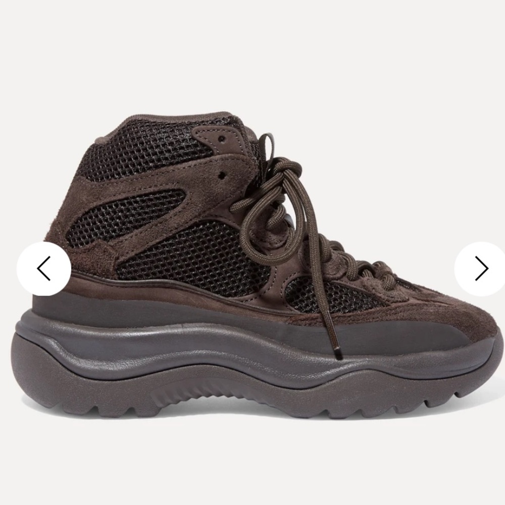 Yeezy Desert suede and mesh high tops